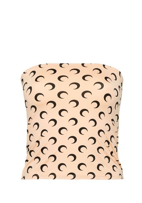 moon tube top woman beige MARINE SERRE | WTS011A CJER0001TA10